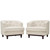 Coast Armchairs Set of 2, Beige, Fabric 11422