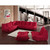 Waverunner Sofa Set in Red