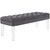 Valet Velvet Bench, Grey, Fabric 11465
