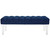 Valet Velvet Bench, Navy, Fabric 11467