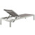 Shore Chaise Outdoor Patio Aluminum, Grey, Metal 11490