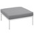 Harmony Outdoor Patio Aluminum Ottoman, Grey, Rattan 11632