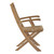 Marina Outdoor Patio Teak Folding Chair, Brown, Wood 11783
