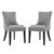 Marquis Dining Side Chair Fabric Set of 2, Grey, Fabric 11870