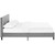 Anya Queen Bed, Grey, Fabric 12220