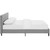 Linnea Full Bed, Grey, Fabric 12234