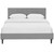 Linnea Queen Fabric Bed, Grey, Fabric 12241
