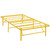 Horizon Twin Stainless Steel Bed Frame, Yellow, Metal 12251