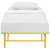 Horizon Twin Stainless Steel Bed Frame, Yellow, Metal 12251
