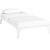 Ollie Twin Bed Frame, White, Metal 12275