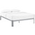 Corinne King Bed Frame, Grey, Metal 12371