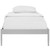 Elsie Twin Bed Frame, Grey, Metal 12374