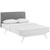 Tracy Full Bed, Grey, Fabric 13017