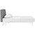 Tracy King Bed, Grey, Fabric 13029