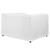Mingle Upholstered Fabric Armchair, White, Fabric 13178