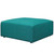 Mingle Fabric Ottoman , Blue, Fabric 13193
