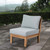 Marina Armless Outdoor Patio Teak Sofa, Wood, Grey Gray Natural 13231