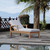 Marina Outdoor Patio Teak Single Chaise, Wood, Grey Gray Natural 13233