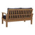 Marina 7 Piece Outdoor Patio Teak Set, Wood, Navy Blue Natural 13271