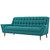 Response Upholstered Fabric Sofa, Fabric, Aqua Blue 13305