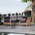 Marina 4 Piece Outdoor Patio Teak Set, Wood, Navy Blue Natural 13327