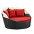 Siesta Canopy Daybed in Espresso Red