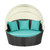 Siesta Canopy Daybed in Espresso Turquoise