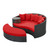 Taiji Daybed in Espresso Red