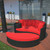 Taiji Daybed in Espresso Red