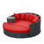 Taiji Daybed in Espresso Red
