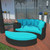 Taiji Daybed in Espresso Turquoise