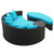 Taiji Daybed in Espresso Turquoise