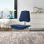Ponder Upholstered Velvet Lounge Chair, Velvet Fabric Metal Steel, Navy Blue 13687
