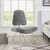 Ponder Upholstered Sheepskin Fur Lounge Chair, Metal Steel Skin, Grey Gray 13689