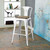 Promenade Bar Stool, Metal Steel Wood, White 13717
