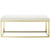 Anticipate Fabric Bench, Velvet Fabric Metal Steel, Gold Ivory 13785