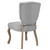 Array Vintage French Upholstered Dining Side Chair, Fabric, Light Grey Gray 13828