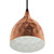 Dimple 6.5" Bell-Shaped Rose Gold Pendant Light, Copper Metal Steel Iron, Rose Gold 13850