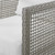Aura Rattan Outdoor Patio Armchair, Rattan Wicker, Grey Gray White 13866