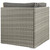 Repose Outdoor Patio Corner, Sunbrella Rattan Wicker, Dark Grey Gray 13891