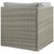 Repose Outdoor Patio Corner, Sunbrella Rattan Wicker, Grey Gray 13892