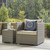 Repose Outdoor Patio Armchair, Sunbrella Rattan Wicker, Light Gray Beige 13906