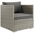 Repose Outdoor Patio Armchair, Sunbrella Rattan Wicker, Dark Grey Gray 13907