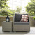 Repose Outdoor Patio Armchair, Sunbrella Rattan Wicker, Dark Grey Gray 13907