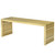 Gridiron Medium Stainless Steel Bench, Metal Steel Stainless Steel, Gold 14058