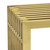 Gridiron Medium Stainless Steel Bench, Metal Steel Stainless Steel, Gold 14058