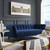 Adept Upholstered Velvet Sofa, Velvet Fabric, Navy Blue 14104