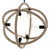 Transpose Rope Pendant Chandelier, Metal Steel Rope, Beige 14146