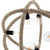 Transpose Rope Pendant Chandelier, Metal Steel Rope, Beige 14146