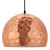 Dimple 13.5" Half-Sphere Rose Gold Pendant Light, Copper Metal Steel Iron, Rose Gold 14154